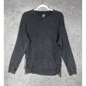 PINK Victorias Secret Acid‎ Wash Ruched Drawstring Sides Top Womens Size Medium